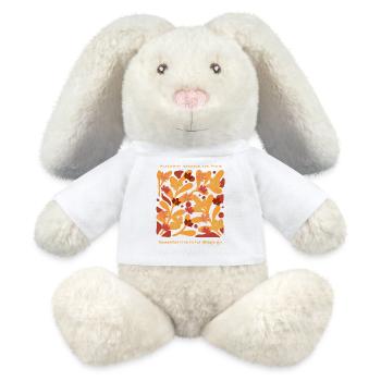 Autumn and letting go - MiniFeet® RecycelHase® Bunny Cream - white - Front