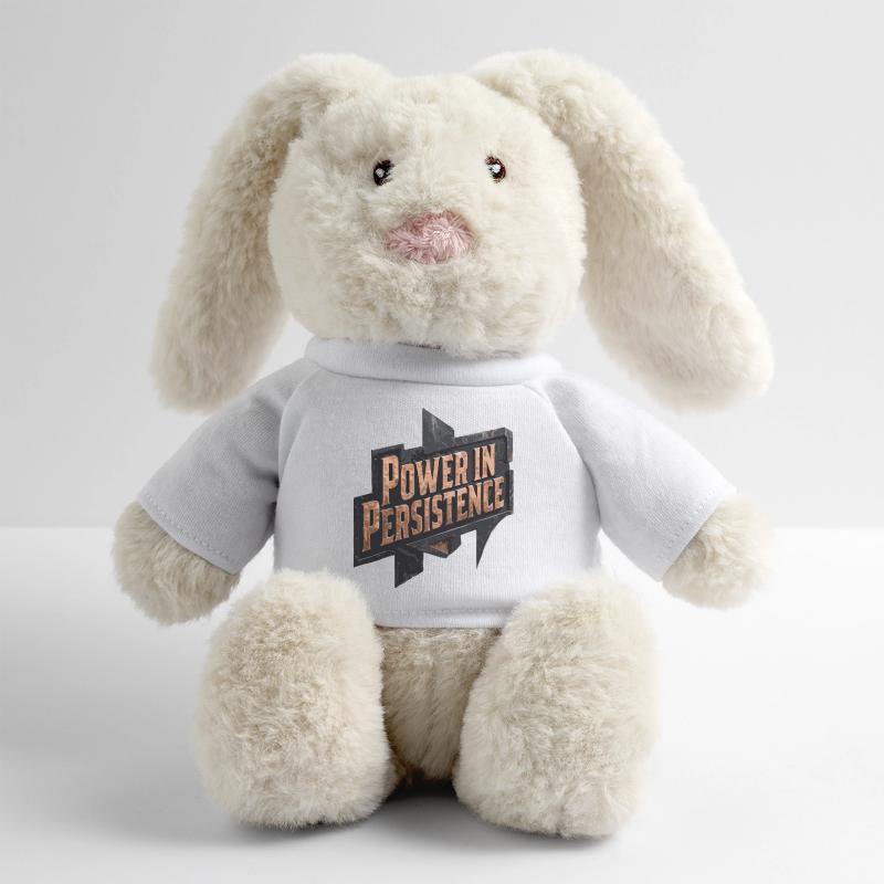 La puissance de la persévérance Lapin en peluche recyclé MiniFeet® Crème