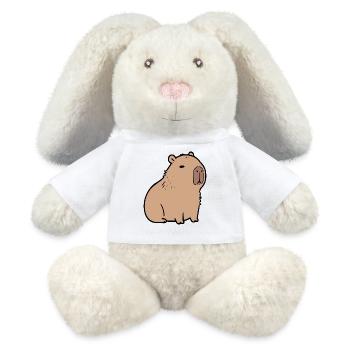 Capybara Wasserschwein  - MiniFeet® RecycelHase® Creme - Weiß - Vorne