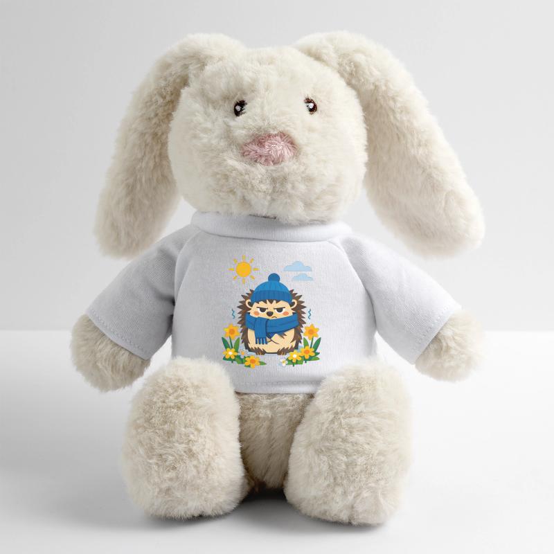 Printemps ? Non commandé ! Lapin en peluche recyclé MiniFeet® Crème