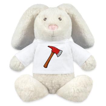 Axe - MiniFeet® RecycelHase® Bunny Cream - white - Front