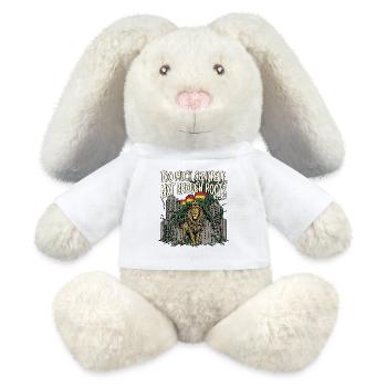 Plus de Lion des Racines - Lapin en peluche recyclé MiniFeet® Crème - blanc - Devant