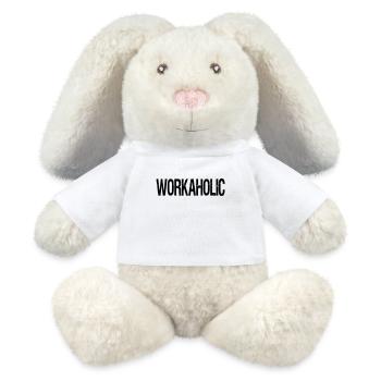 bourreau de travail - Lapin en peluche recyclé MiniFeet® Crème - blanc - Devant
