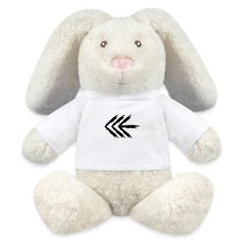 Left arrow black - MiniFeet® RecycelHase® Bunny Cream - white - Front