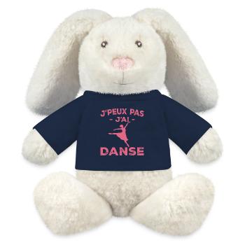 I Can't I Dance - Geschenk für Frauen - MiniFeet® RecycelHase® Creme - French Navy - Vorne