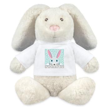 Schneehase II - MiniFeet® RecycelHase® Creme - Weiß - Vorne