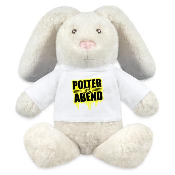 Polterabend Junggesellenabschied - MiniFeet® RecycelHase® Creme - Weiß - Vorne