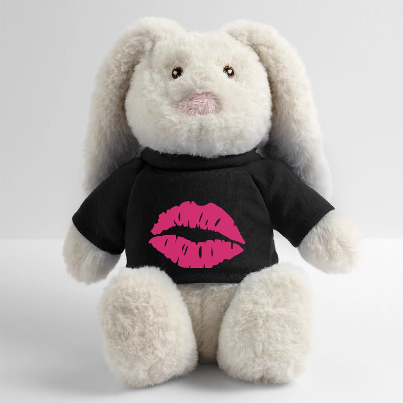 embrasser les lèvres Lapin en peluche recyclé MiniFeet® Crème