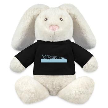 Crew Sinking Ship Water Sunken Saying Logo - MiniFeet® RecycelHase® Bunny Cream - black - Front