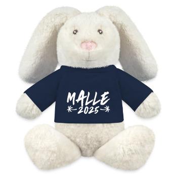 Malle 2025 Palmen Urlaub - MiniFeet® RecycelHase® Creme - French Navy - Vorne