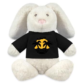 Urlaub - MiniFeet® RecycelHase® Creme - Schwarz - Vorne