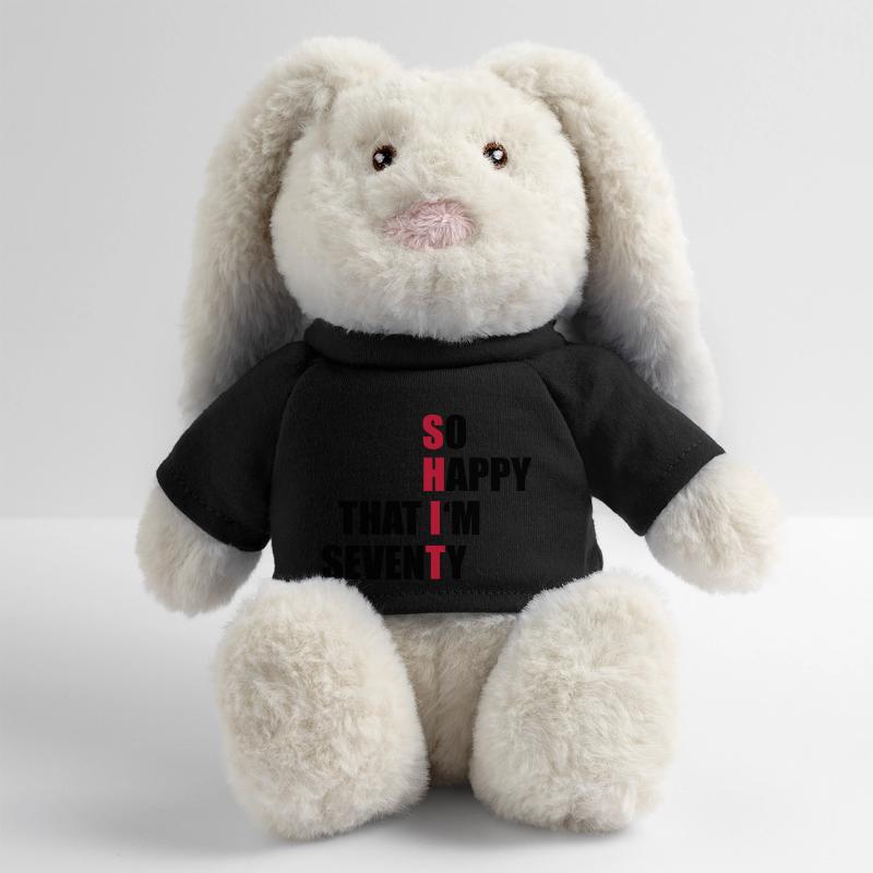 70e anniversaire Lapin en peluche recyclé MiniFeet® Crème