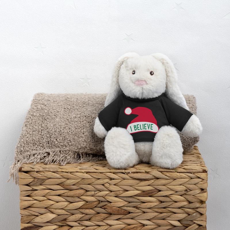 Ich glaube an den Weihnachtsmann MiniFeet® RecycelHase® Creme