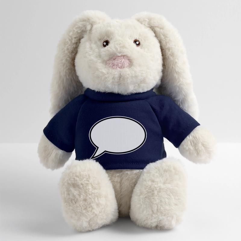 Conception de bulles de dialogue Lapin en peluche recyclé MiniFeet® Crème