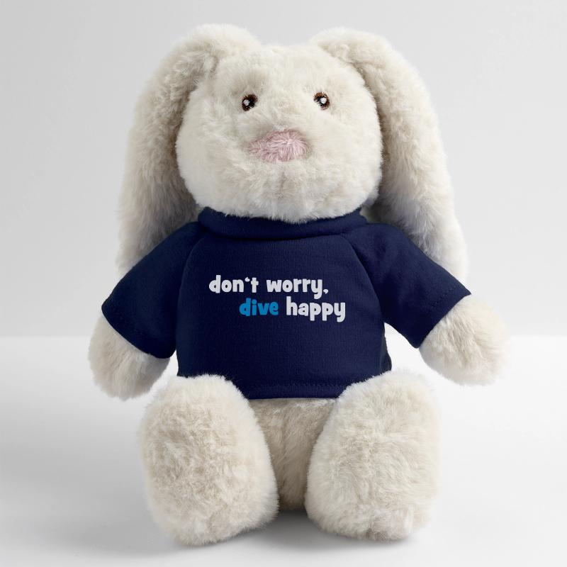 plonger Lapin en peluche recyclé MiniFeet® Crème