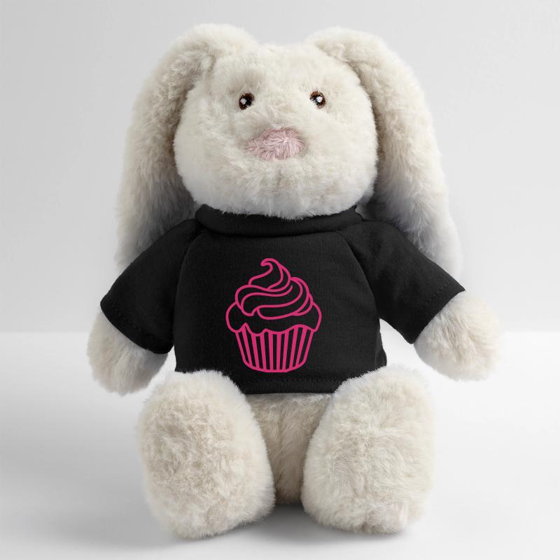 Cupcake Lapin en peluche recyclé MiniFeet® Crème