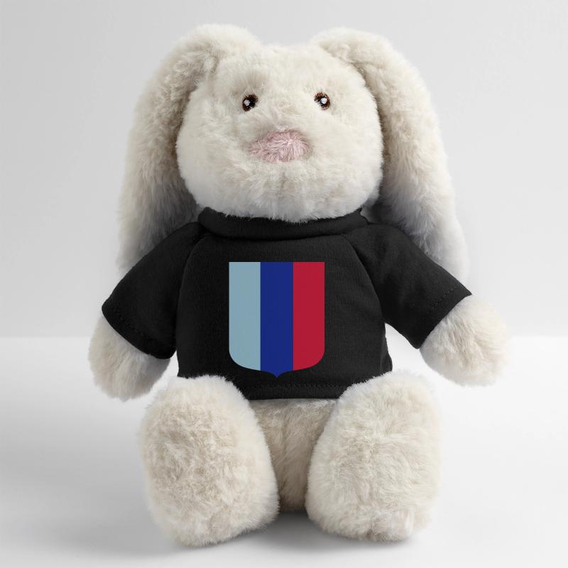 Bouclier M Lapin en peluche recyclé MiniFeet® Crème
