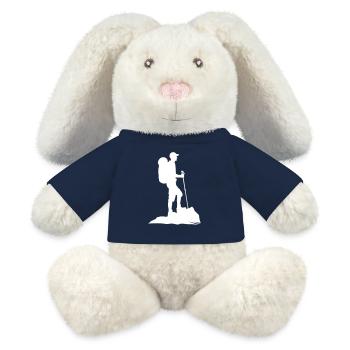 Wander Wanderer Wanderung - MiniFeet® RecycelHase® Creme - French Navy - Vorne