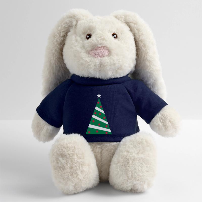 Arbre de Noël Lapin en peluche recyclé MiniFeet® Crème