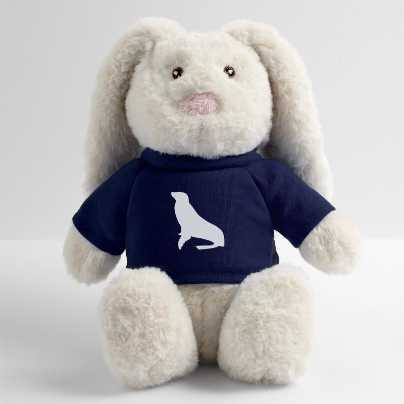 Sceau 1 Lapin en peluche recyclé MiniFeet® Crème