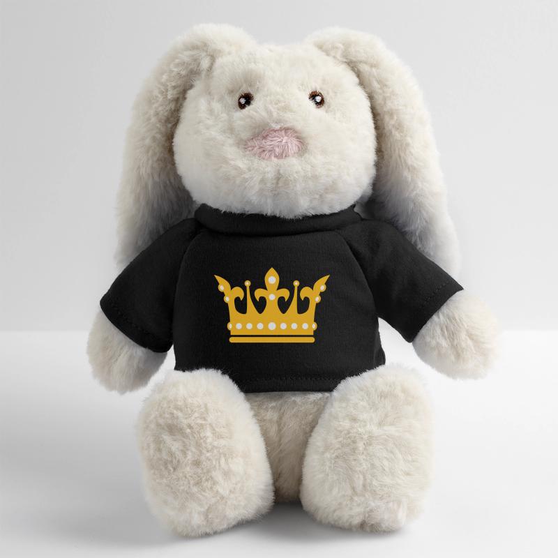 2c Couronne / Couronne Lapin en peluche recyclé MiniFeet® Crème