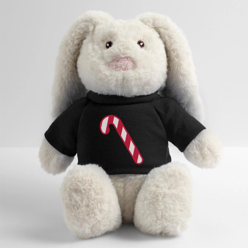 zuckerstange Lapin en peluche recyclé MiniFeet® Crème