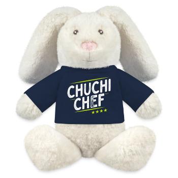 Küchenchef - Chuchi Chef - Schweizerdeutsch - MiniFeet® RecycelHase® Creme - French Navy - Vorne