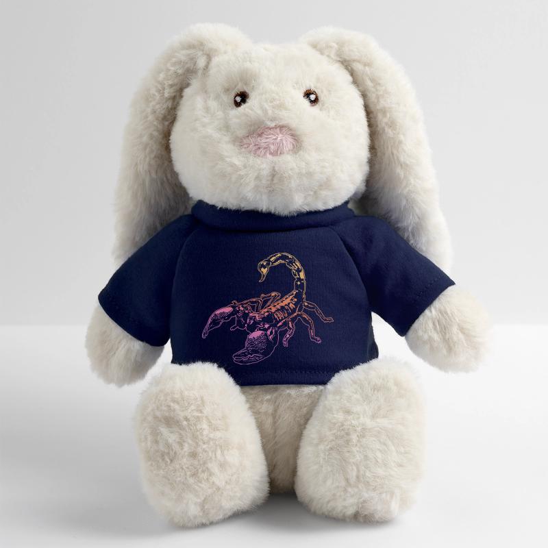 Cool Scorpion Insect Sketch Graphic Scorpion Lover MiniFeet® RecycelHase® Bunny Cream