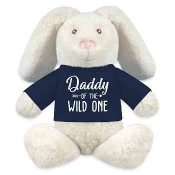 Daddy of the wild one daughter matching family - MiniFeet® RecycelHase® Creme - French Navy - Vorne