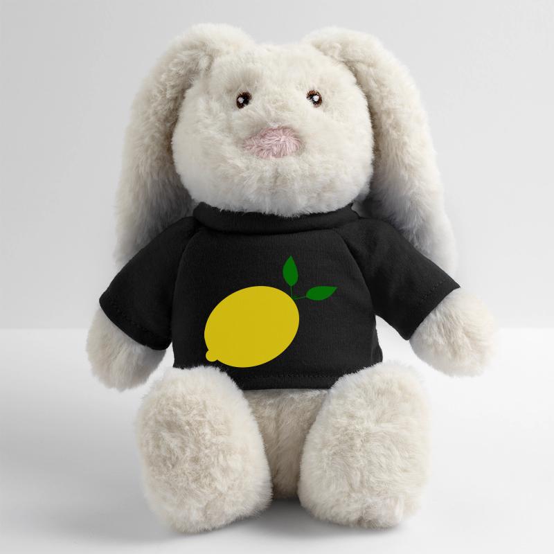 Citron Lime Lime Lapin en peluche recyclé MiniFeet® Crème
