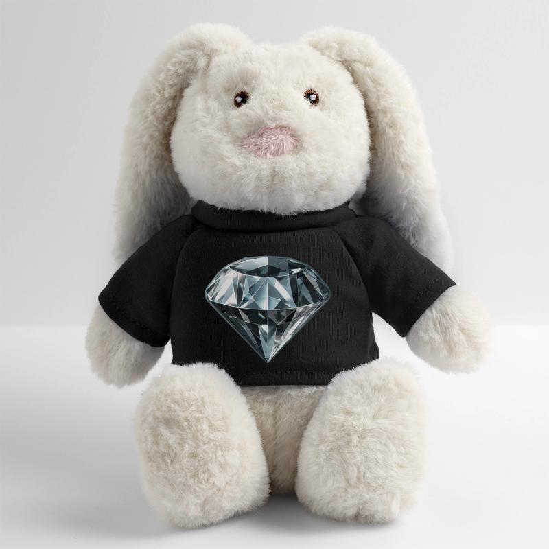 Precious Diamond Gemstone MiniFeet® RecycelHase® Bunny Cream