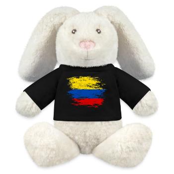 Colombia flag used - MiniFeet® RecycelHase® Bunny Cream - black - Front