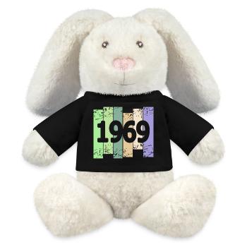 Kunstwerk 1969 - MiniFeet® RecycelHase® Creme - Schwarz - Vorne