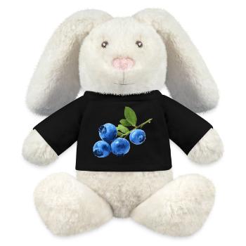 Blaubeeren - MiniFeet® RecycelHase® Creme - Schwarz - Vorne