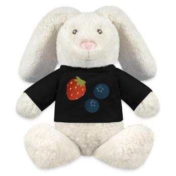 Beeren - MiniFeet® RecycelHase® Creme - Schwarz - Vorne