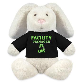 Facility Manager  - MiniFeet® RecycelHase® Creme - Schwarz - Vorne