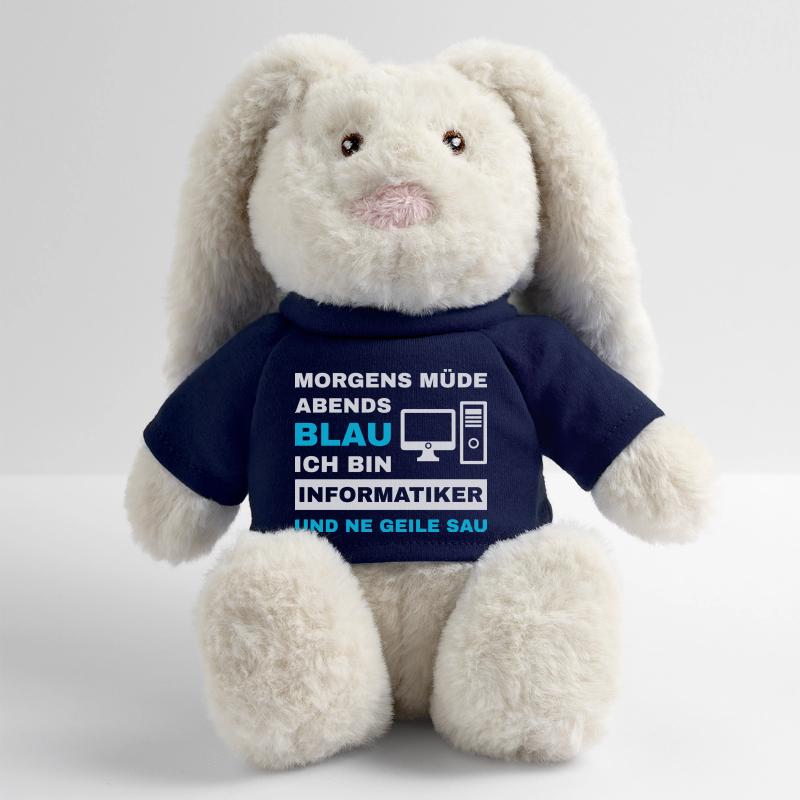 computer scientist programmer admin sayings funny MiniFeet® RecycelHase® Bunny Cream