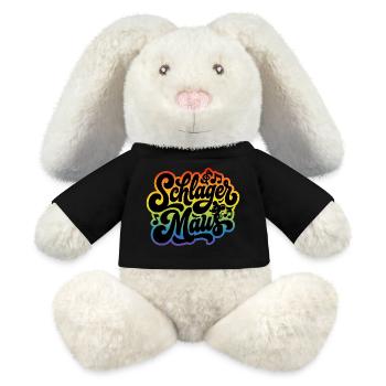 Schlager Maus - Schlagermaus - Schlagermusik - MiniFeet® RecycelHase® Bunny Cream - black - Front