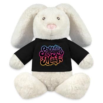 Schlager Maus - Schlagermaus - Schlagermusik - MiniFeet® RecycelHase® Creme - Schwarz - Vorne