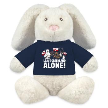 Lasst Grönland in Ruhe! - MiniFeet® RecycelHase® Creme - French Navy - Vorne