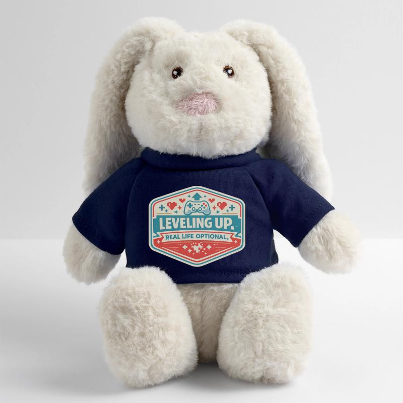 Badge de montée en niveau dans le jeu Lapin en peluche recyclé MiniFeet® Crème