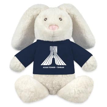 Téhéran, Iran Tournée de la capitale Touristes Iraniens - Lapin en peluche recyclé MiniFeet® Crème - bleu marine - Devant