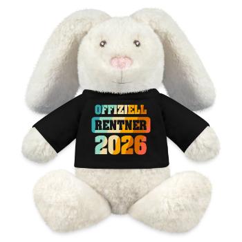 Offiziell Rente 2026 - MiniFeet® RecycelHase® Creme - Schwarz - Vorne