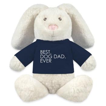 Bester Hundevater Aller Zeiten - MiniFeet® RecycelHase® Creme - French Navy - Vorne