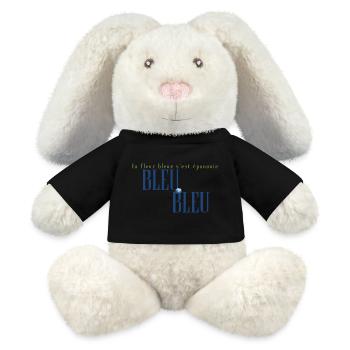 La fleur bleue - MiniFeet® RecycelHase® Bunny Cream - black - Front