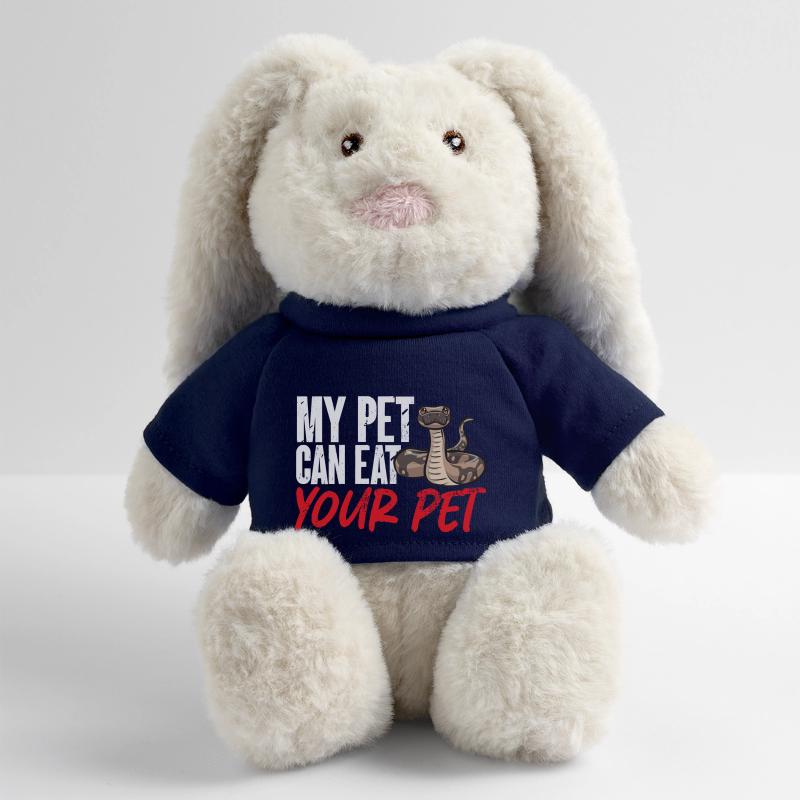 Ball Python Snake King Python Lapin en peluche recyclé MiniFeet® Crème