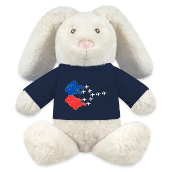Flugshow Patrouille de France in Formation - MiniFeet® RecycelHase® Creme - French Navy - Vorne