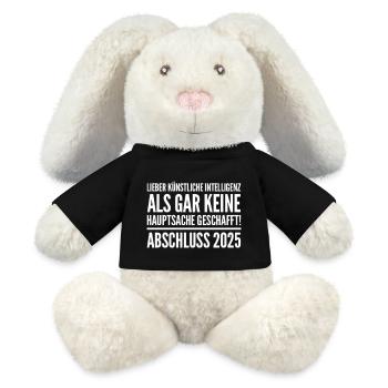 Abitur Sprüche - MiniFeet® RecycelHase® Creme - Schwarz - Vorne