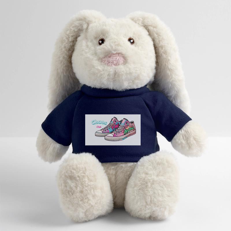 Bunte Sneakers mit Comic-Design MiniFeet® RecycelHase® Creme