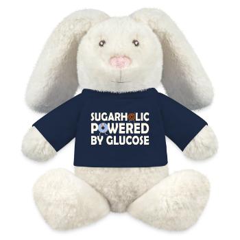 Sugarholic angetrieben von Glukose - MiniFeet® RecycelHase® Creme - French Navy - Vorne